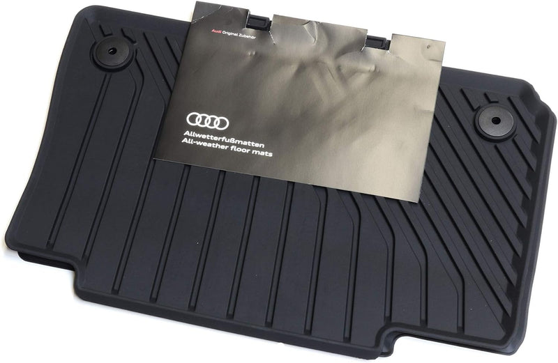 Audi 4KE061511041 Premium Gummi Fussmatten hinten 2X Gummimatten Allwettermatten schwarz