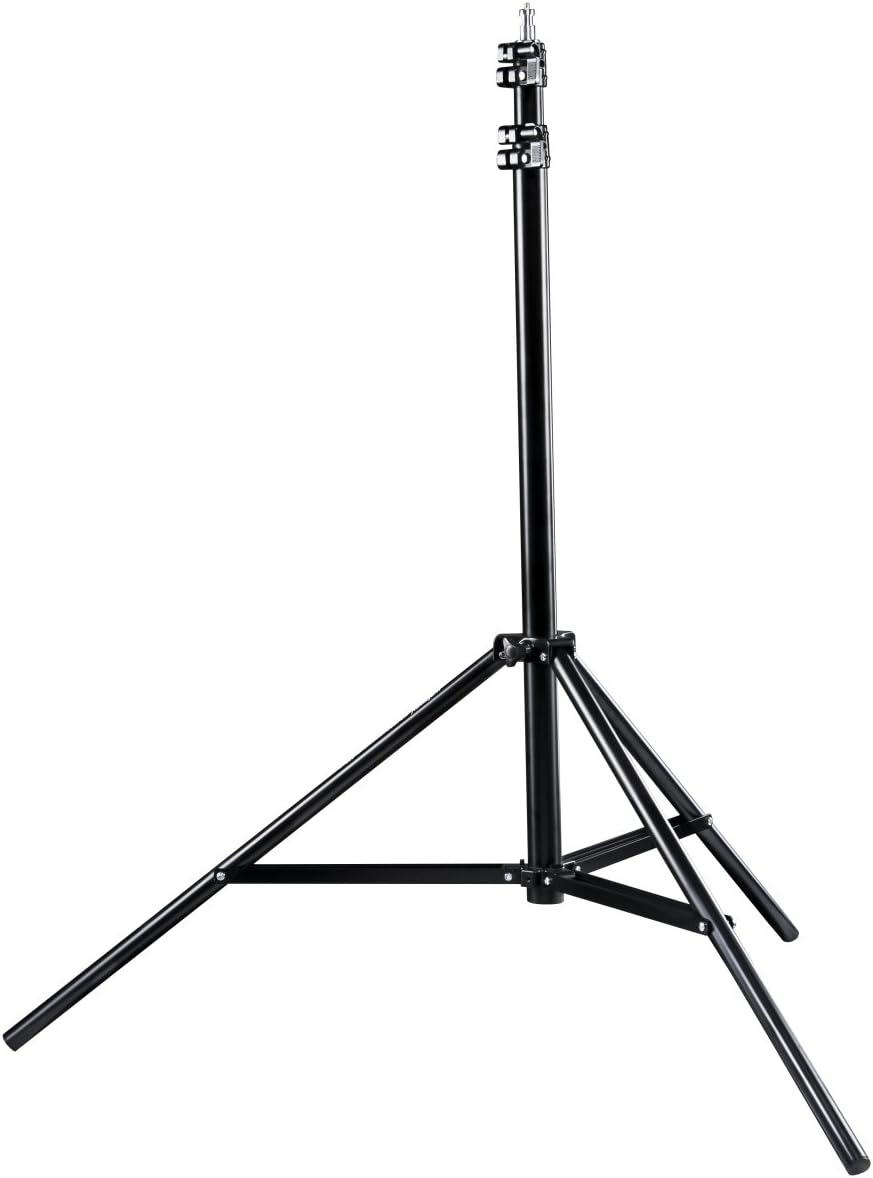 Walimex pro WT-501 Galgenstativ (max. Höhe ca. 175 cm und Belastbarkeit ca. 5 kg), Schwarz Single, S