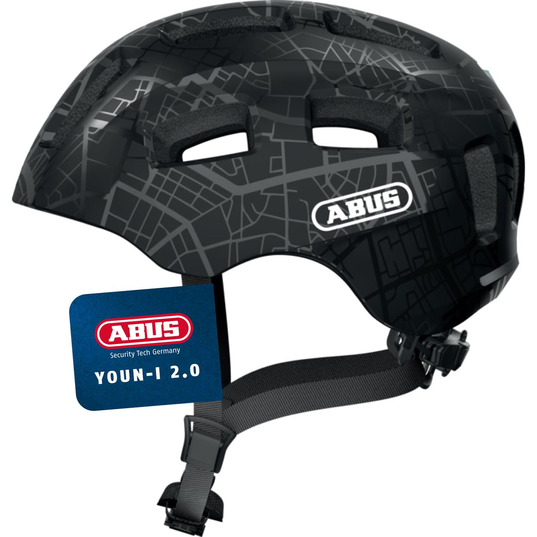 ABUS Fahrradhelm Youn-I 2.0 - mit Licht für Kinder, Jugendliche und junge Erwachsene - für Mädels un