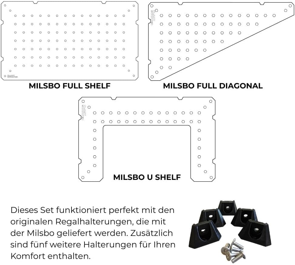 Einlegeböden für IKEA MILSBO Hoch Gewächshausschrank [3 Stück] - 8 mm dicke, klare Acryl-Pflanzenreg