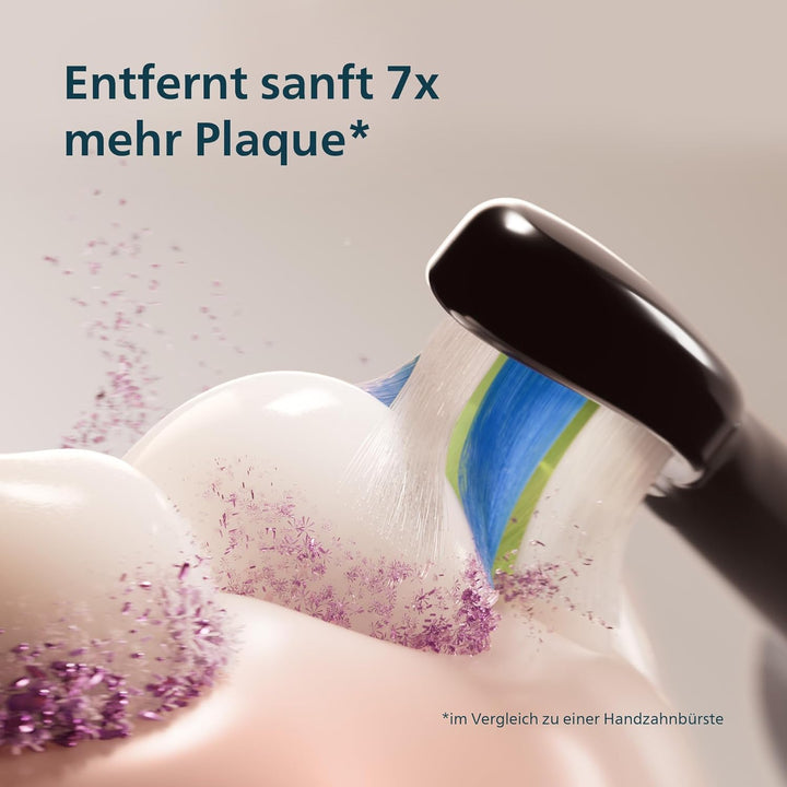 Philips Sonicare 5300 elektrische Zahnbürste, Schallzahnbürste mit 2 Intensitätsstufen, Andruckkontr