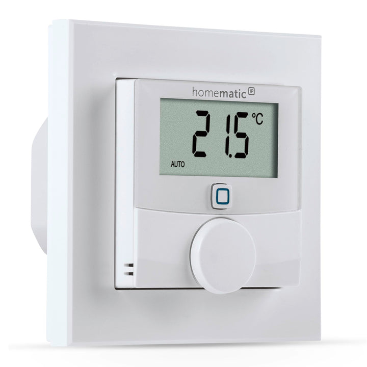 Homematic IP Smart Home Wandthermostat mit Schaltausgang HmIP-BWTH – für Markenschalter, 230 V für 2