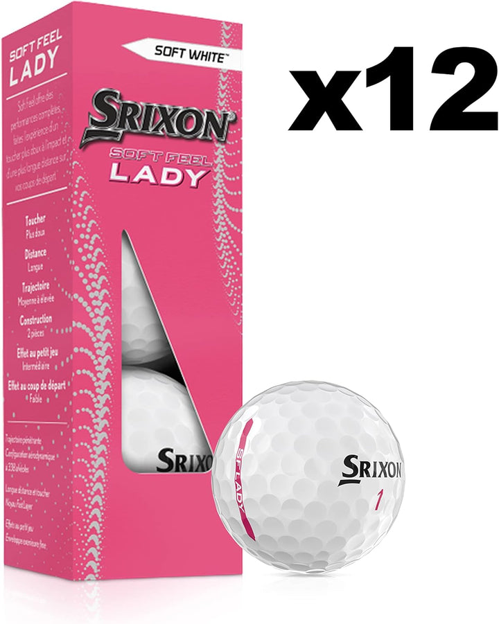 Srixon Soft_Feel_Lady_8 Golfbälle Uniq Size Weiss, Uniq Size Weiss