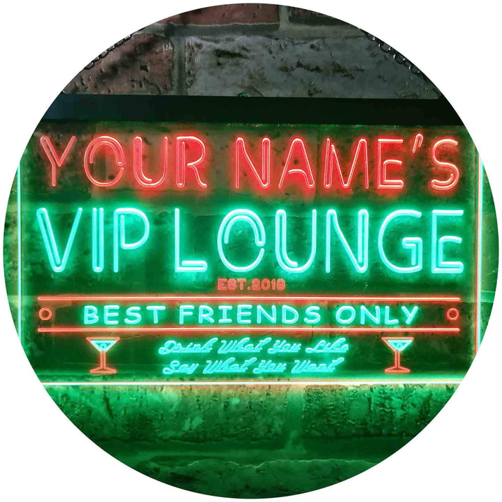 Personalized Your Name Est Year Theme VIP Lounge Bar Club Pub Dual Color LED Barlicht Neonlicht Lich