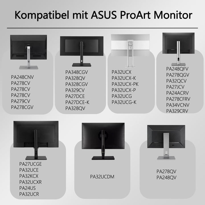 VG27AQ3A VESA-Halterungsadapter kompatibel mit ASUS ROG,ProArt,TUF Gaming-Monitoren(passend für VG27