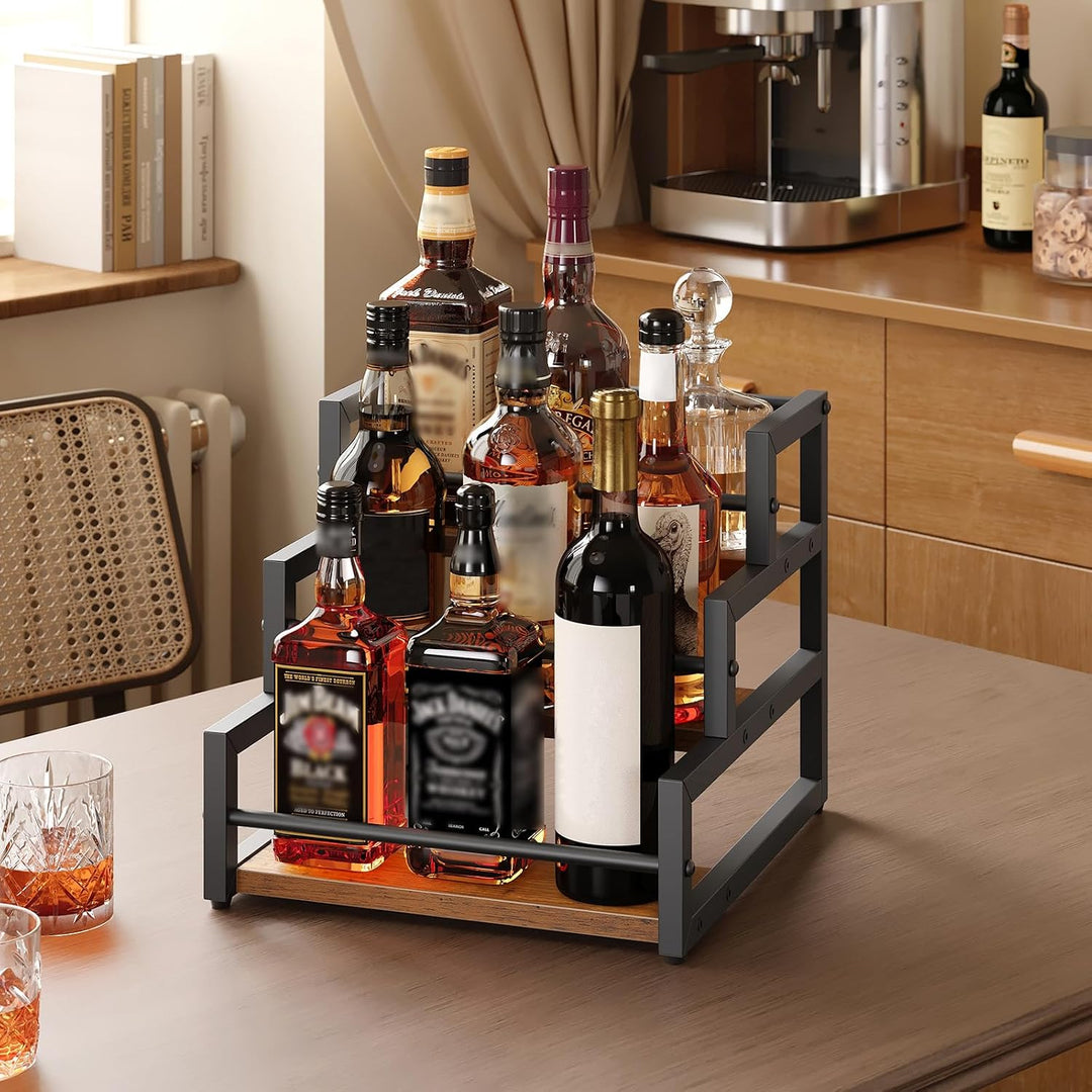 HOOBRO Weinregal, 3 Ebenen, Weinständer für 12 Flaschen, Countertop Weinflaschenhalter, Flaschen Org