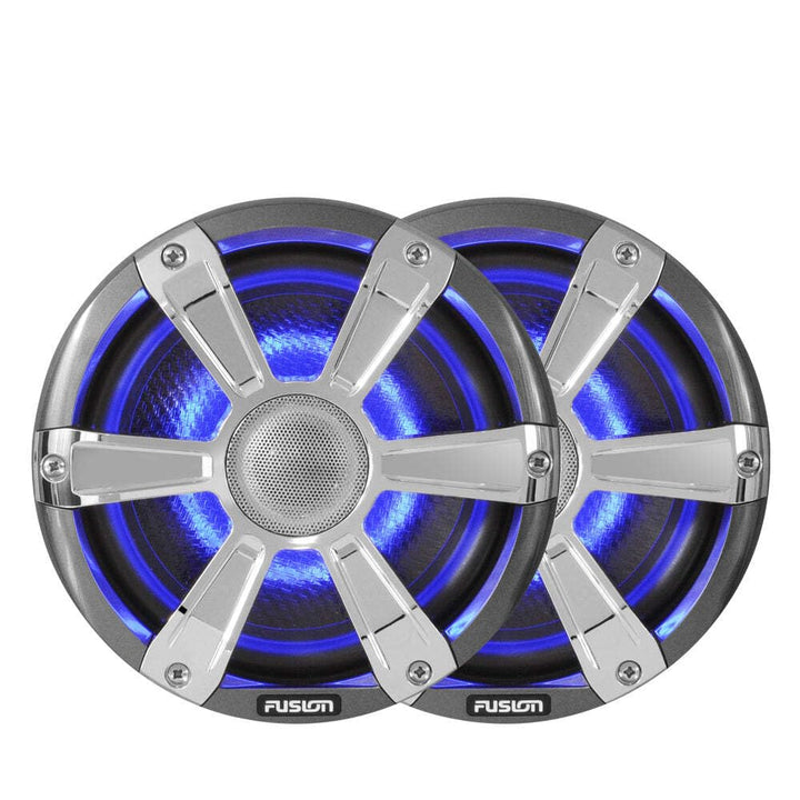 Fusion Marine Hochleistungslautsprecher mit LED-Beleuchtung, Chrom 7.7-Inch, 7.7-Inch
