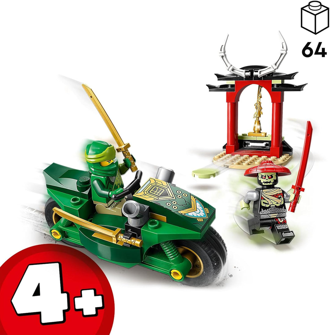 LEGO NINJAGO Lloyds Ninja-Motorrad, Spielzeug für Anfänger mit 2 Minifiguren: Lloyd und Skelett-Wäch