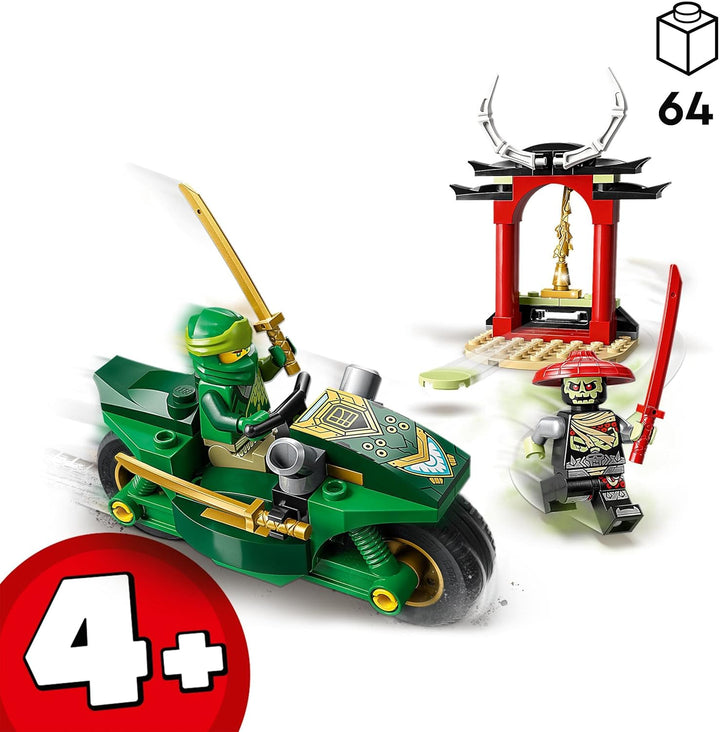 LEGO NINJAGO Lloyds Ninja-Motorrad, Spielzeug für Anfänger mit 2 Minifiguren: Lloyd und Skelett-Wäch