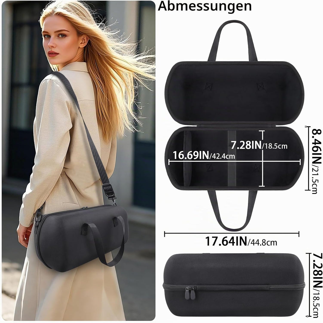 co2CREA Hart Reise Schutz Hülle Etui Tasche für JBL Xtreme 5 Tragbarer Bluetooth Lautsprecher,(Nur H