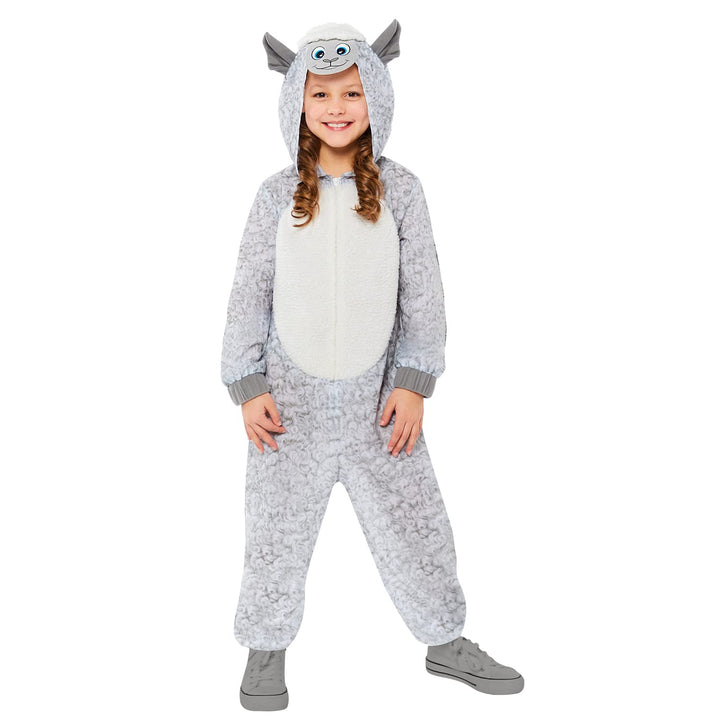 amscan Weihnachtskrippen-Overall mit Schaf-Motiv, für Kinder von 2–10 Jahren 8-10 Jahre, 8-10 Jahre