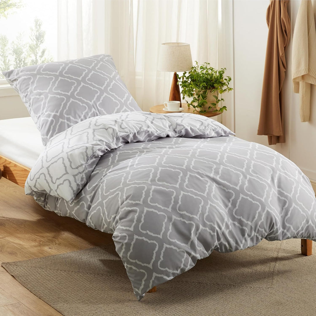 BEDSURE Bettwäsche 135x200 2teilig Bettbezug - Bettwäsche-Sets 135 x 200 cm mit Kissenbezug 80x80 cm