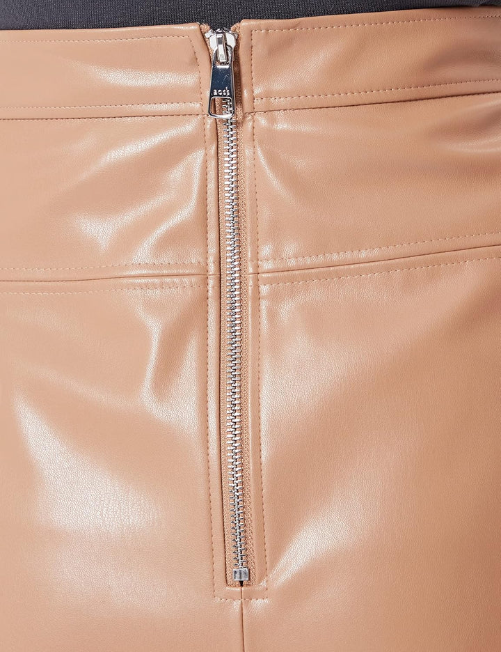 BOSS Damen Minirock C_Valega 36 Beige, 36 Beige