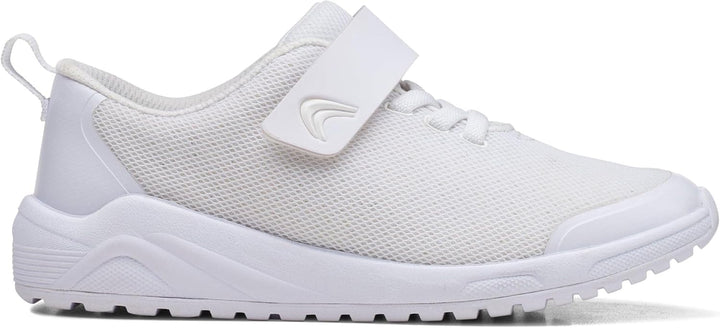 Clarks Jungen Aeon Pace KSneaker 24 EU Weiss, 24 EU Weiss