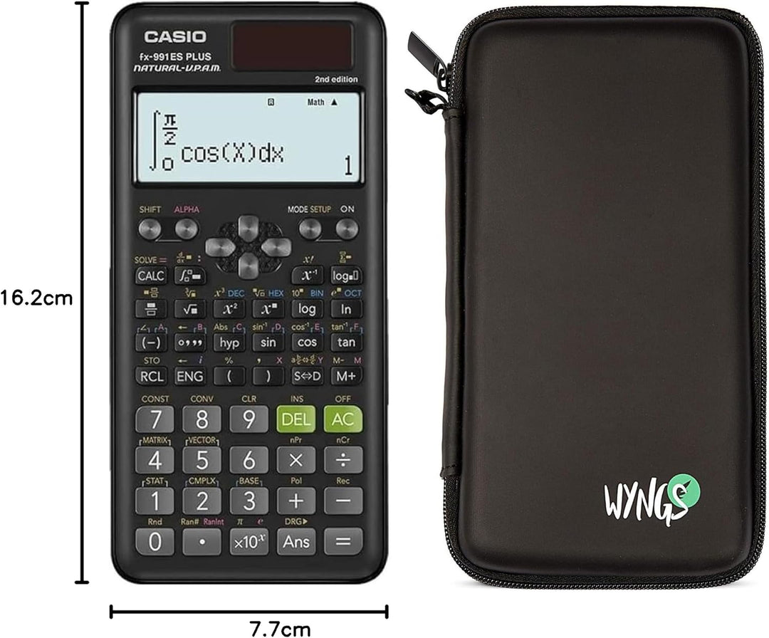 CALCUSO Sparpaket: Casio FX-991ES Plus 2nd Edition technisch-wissenschaftlicher Taschenrechner + WYN