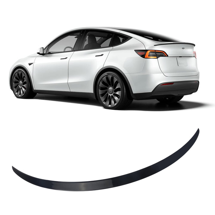 BONRYAN Geeignet für Tesla Model Y Spoiler Original Heckspoiler Flügel Lippe glänzend schwarz für 20