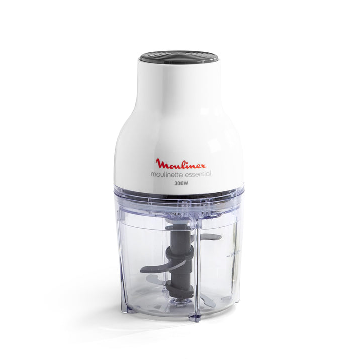 Moulinex Moulinette Essential DJ5201 3-in-1 Zerkleinererer, Mixen und Schneiden, Druckdeckel-System