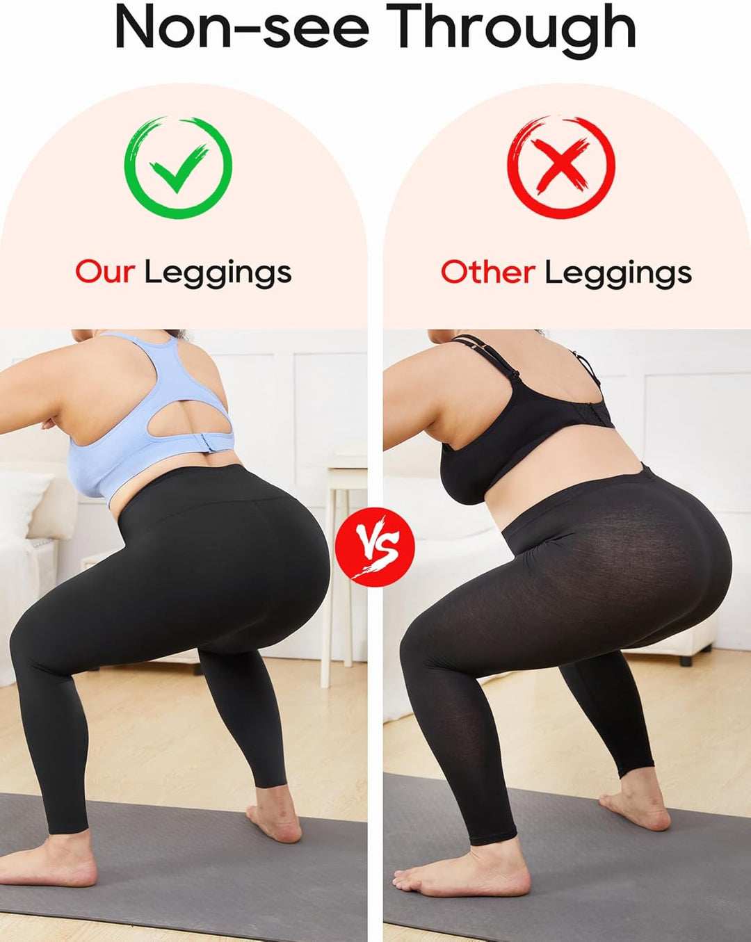 HOFISH Sport-Yogahose für Damen, hohe Taille, Bauchkontrolle, Workout, Laufen, Yoga, Leggings, S-XL,