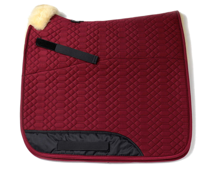 Engel Reitsport Lammfell Schabracke Half Lined SCHABRA1-D-BOR-MED Schabra1-D- Steppstoff Bordeauxrot