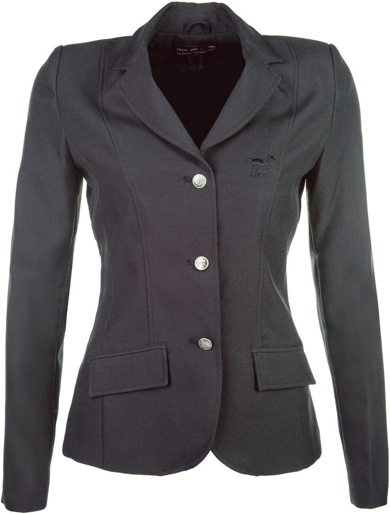 HKM 3341 Turnierjacket Marburg, Reitjacket Reitjacke schwarz Mädchen 176 176 Schwarz, 176 Schwarz