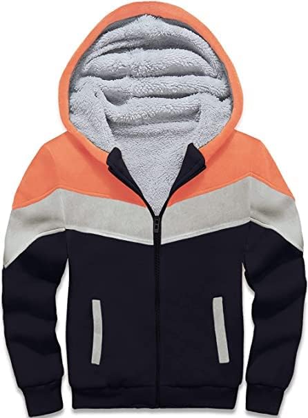 JACKETOWN Jungen Sweatjacke Gefüttert Kinder Hoodie Sweatshirt Kapuzenpullover Fleecejacke mit Kapuz