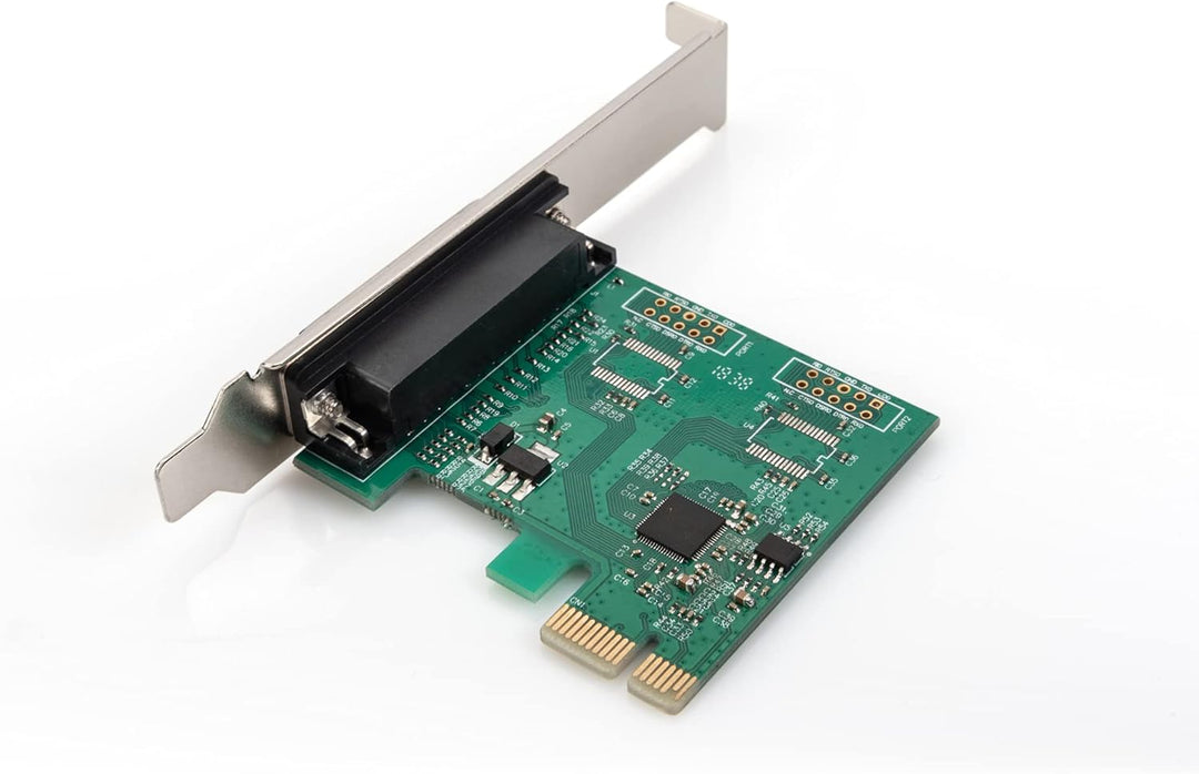 DIGITUS IO-Karte - PCIe - Parallele Schnittstellen-Karte - 1-Port DSUB-25 - Chipsatz AX99100 IO-Kart