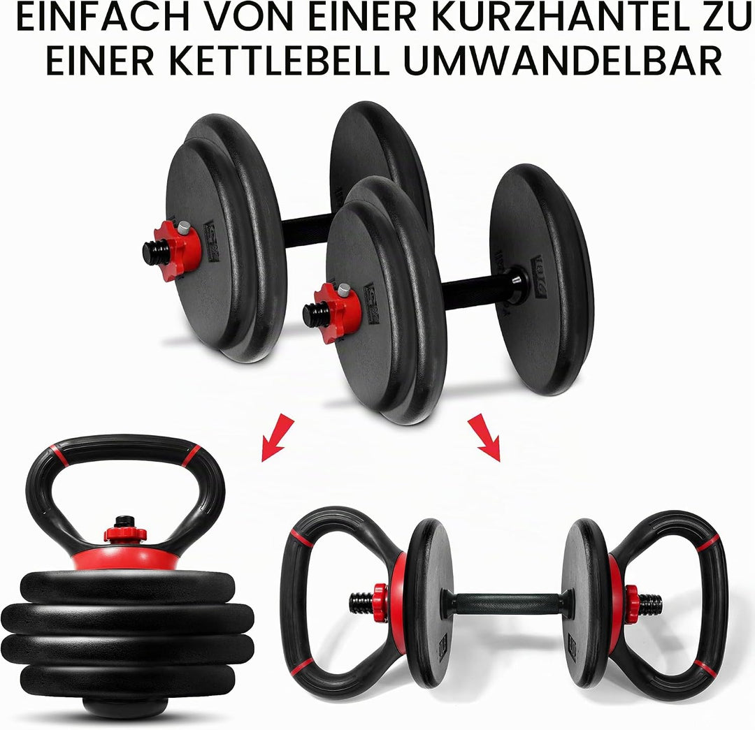 Yes4All Verstellbarer Kugelhantel-Griff/Kraft-Kugelhantel für Heim-Fitnessstudio, Krafttraining und