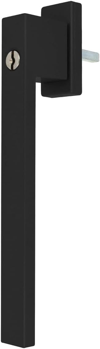 Design Aluminium Terrassentürgriff Dublin PSK abschliessbar - pulverbeschichtet, Farbe:Schwarz RAL 9