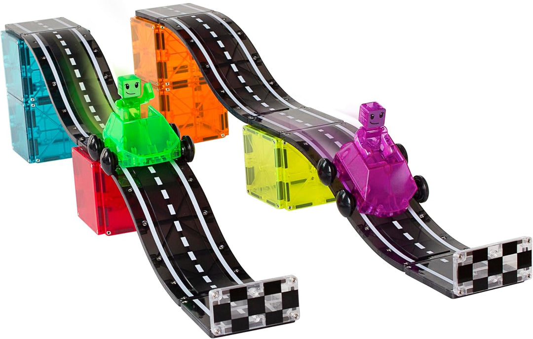 Magna-Tiles - Downhill Duo 40-Piece Set - Downhill 2er - 40 Teile