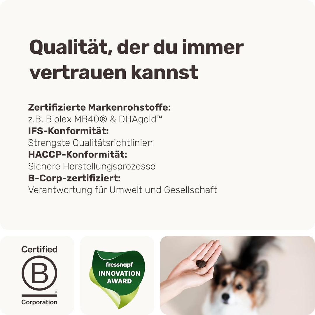 mammaly 4X Super-Sparpaket Beruhigungsmittel für Hunde Relax Time - Leckerlis mit Baldrian & Zitrone