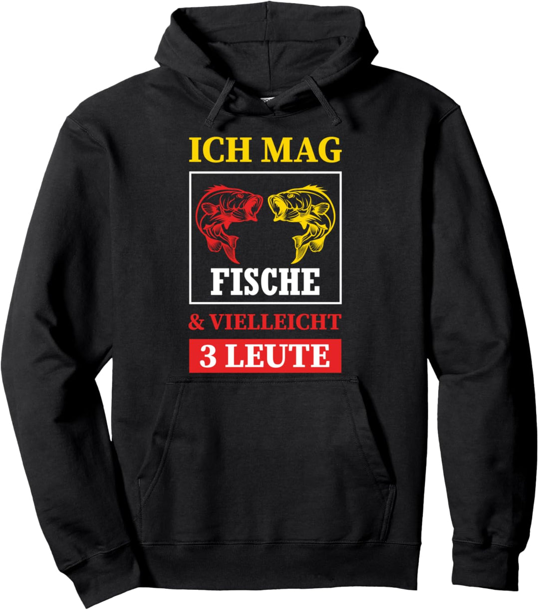 Lustiger Spruch Angeln Angelrute Männer Vater Angler Pullover Hoodie