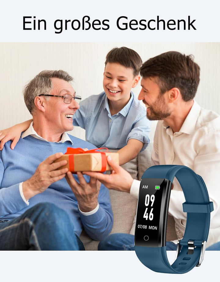 GRV Schrittzähler Uhr Ohne Bluetooth/App/Handy für Damen und Heren,Kinder Fitness Tracker Fitnessuhr