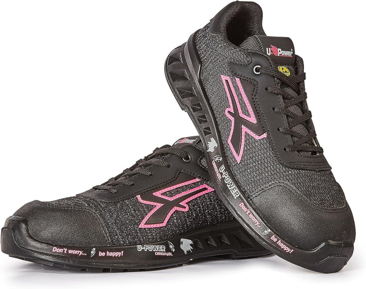U-Power RED Leve Michelle, Sicherheitsschuhe, leichte, durchtrittsichere Unisex-Sneaker, Bastsohle,