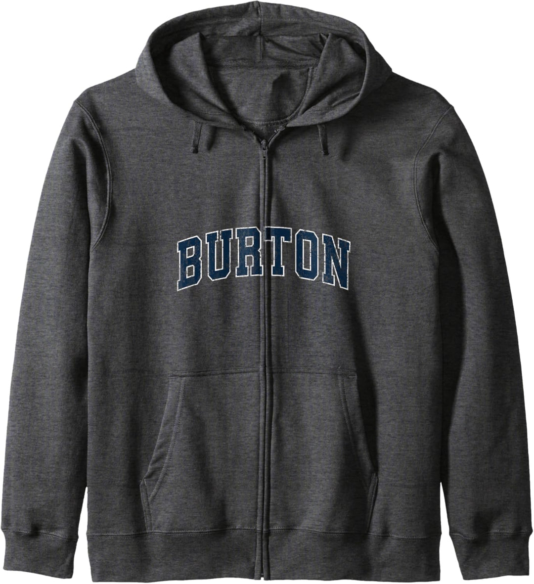 Burton Michigan MI Sportdesign im Vintage-Stil, marineblaues Design Kapuzenjacke