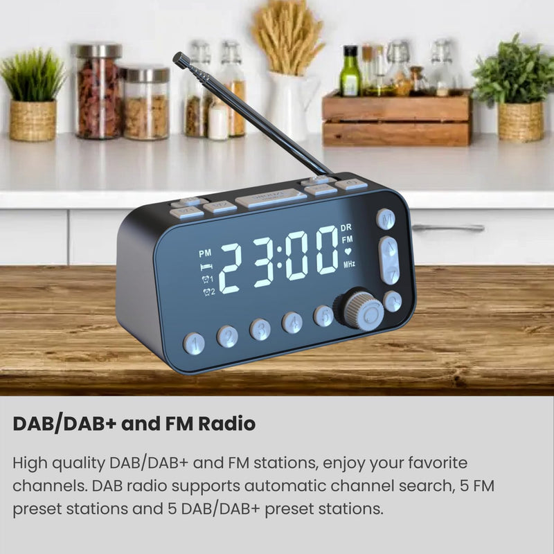 Epronic Tragbares DAB/DAB+/FM Radio, Digitalradio DAB Plus mit 3,5&