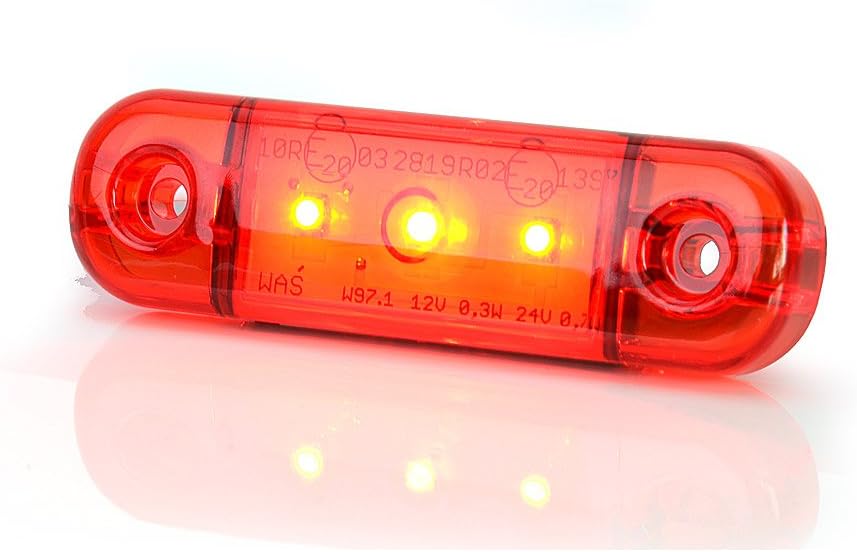 LED-MARTIN® 6er Sparset Umrissleuchte ROT 12V/24V Begrenzungsleuchte Positionsleuchte dünn