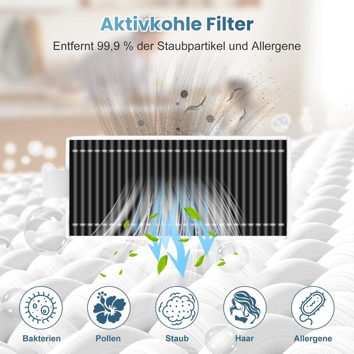 17 Stück Zubehör für ECOVACS DEEBOT X9 PRO Omni / X11 PRO Omni / T80S Omni Saugroboter, 4 Staubbeute
