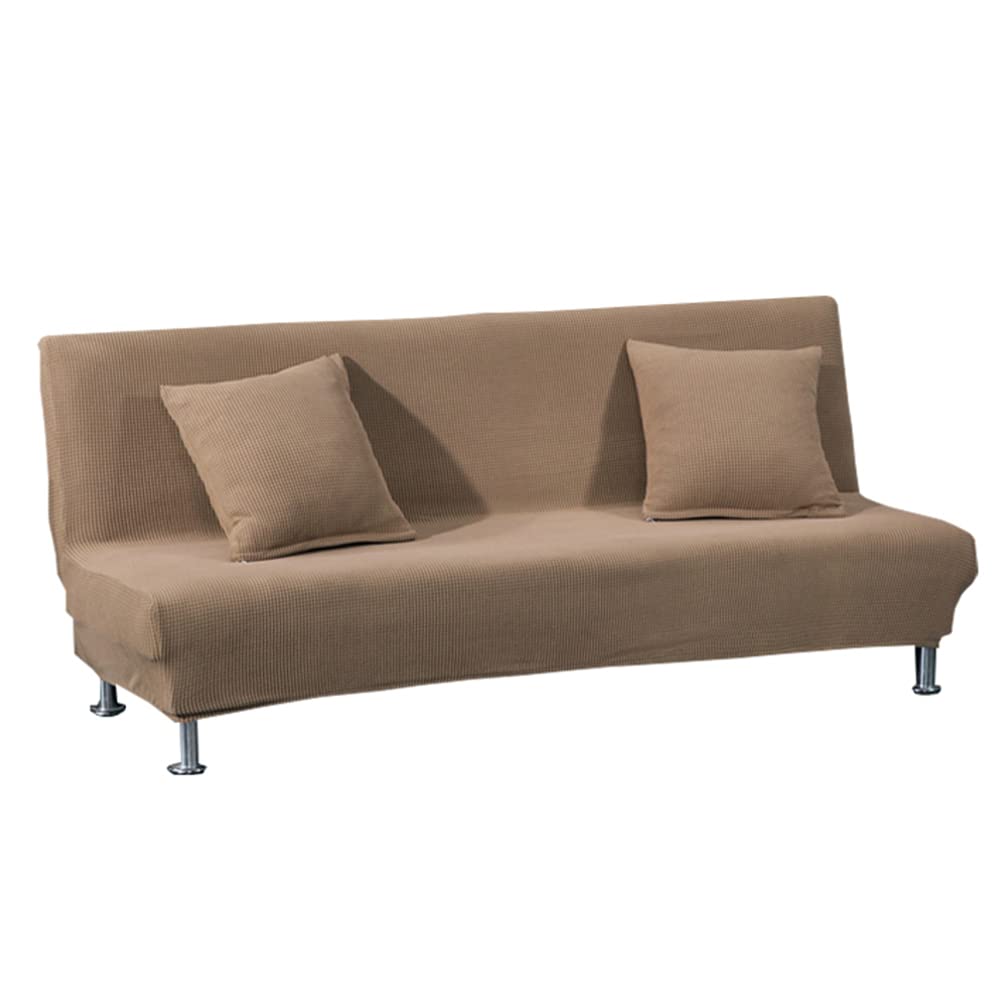 Meigeh Sofabezug ohne armlehnen Stretch Armlose sofaüberwurf Sofahusse Ohne Armlehne 2 sitzer Sofa A