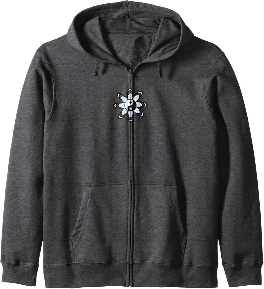 Flower Yin Yang Center Symbol Kapuzenjacke
