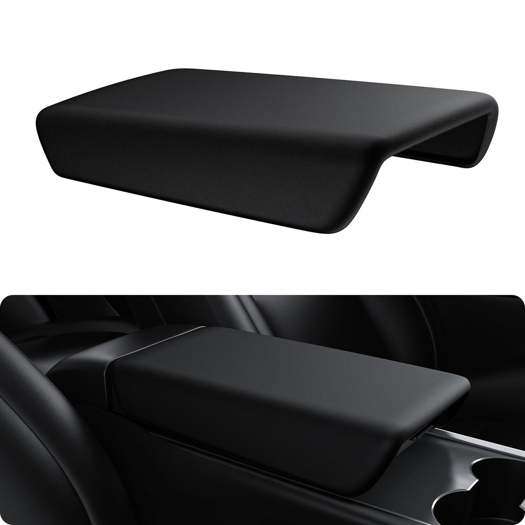 BASENOR Tesla Model 3 Model Y Mittelkonsole Abdeckung TPE Armlehnenabdeckung rutschfeste Schutzabdec