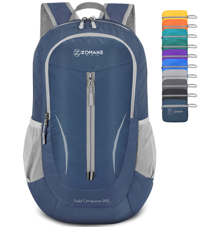ZOMAKE Ultraleicht Faltbarer Rucksack - Packbare Backpacks 25L,Kleiner Faltbar Rucksäcke Wanderrucks