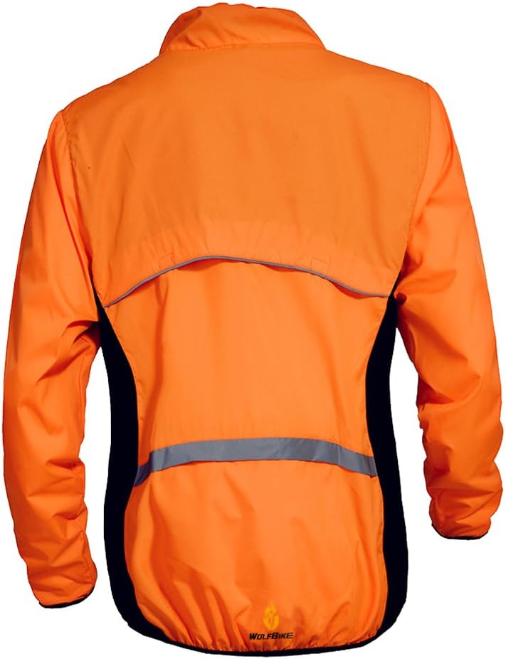 WOSAWE Herren-Fahrradjacke Winddichte wasserdichte MTB Mountainbike Jacket Für Radfahren, Joggen & W