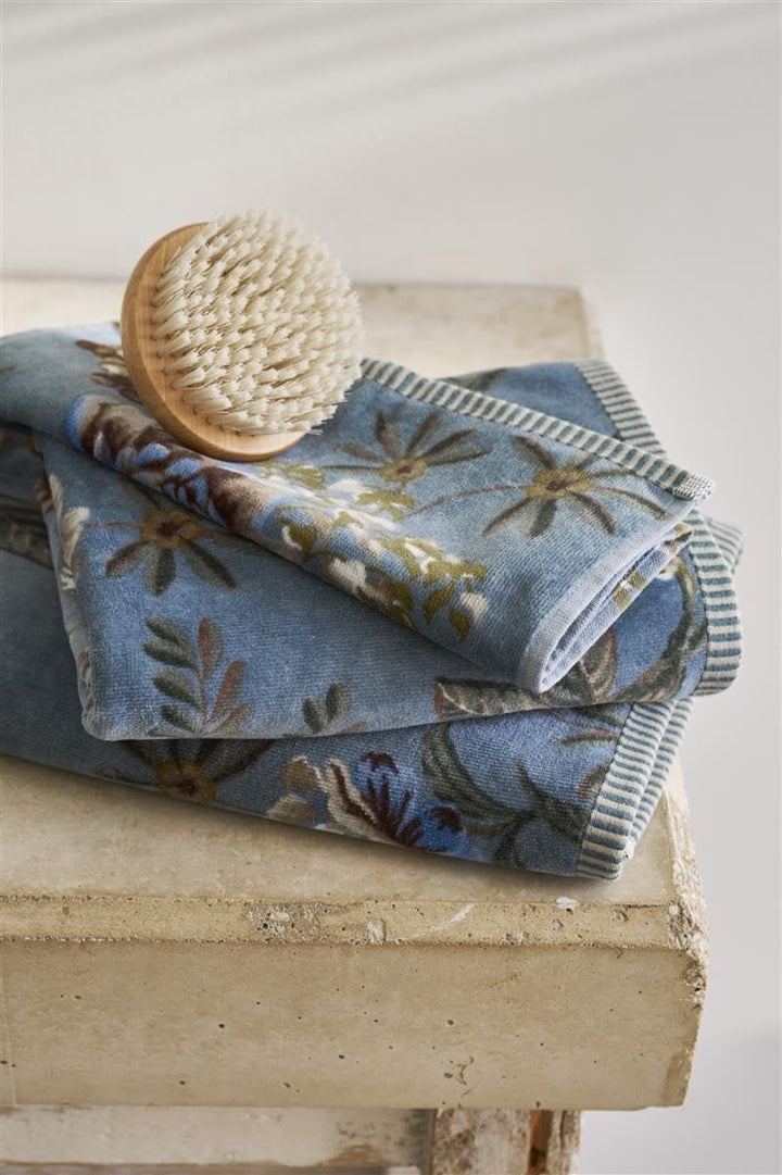 Pip Secret Garden Blue 70x140 Duschtuch 70 x 140 cm, Duschtuch 70 x 140 cm