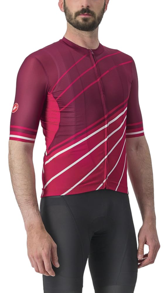 CASTELLI Herren Speed Strada Jersey T-Shirt XXL Bordeaux/Persisch Rot, XXL Bordeaux/Persisch Rot