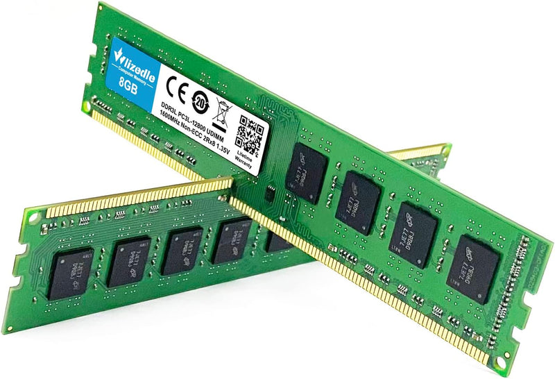 DDR3/DDR3L 32GB Kit (4x8GB) Desktop Arbeitsspeicher 1600MHz CL11 UDIMM Wlizedle Tischcomputer RAM PC