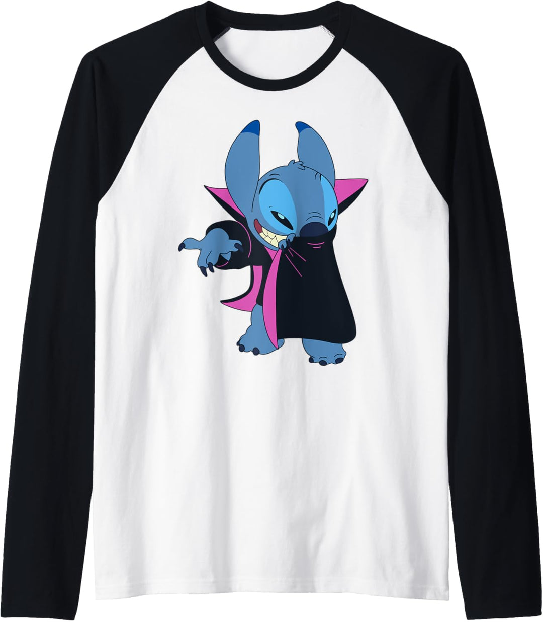 Disney Lilo & Stitch Halloween Stitch Vampire Costume Raglan