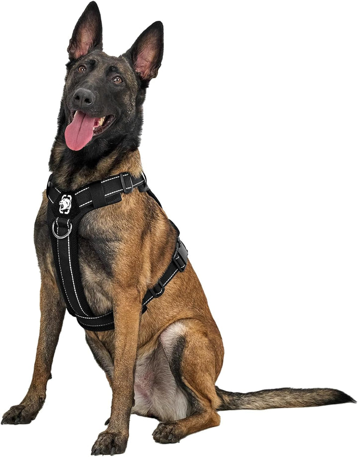 OneTigris Hundegeschirr, Diesel Einstellbar Taktisches Geschirr Weich Gepolstert Brustgeschirr für m