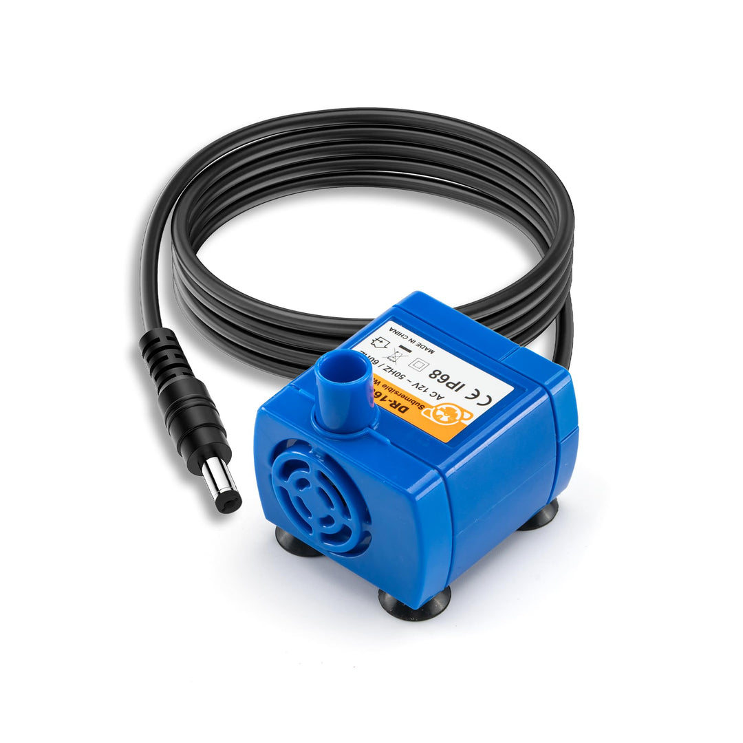 Haustier Wasserpumpe Ersatzpumpe für Blumen Katzenbrunnen, Mini Super Leise Elektrische Wasser Pumpe