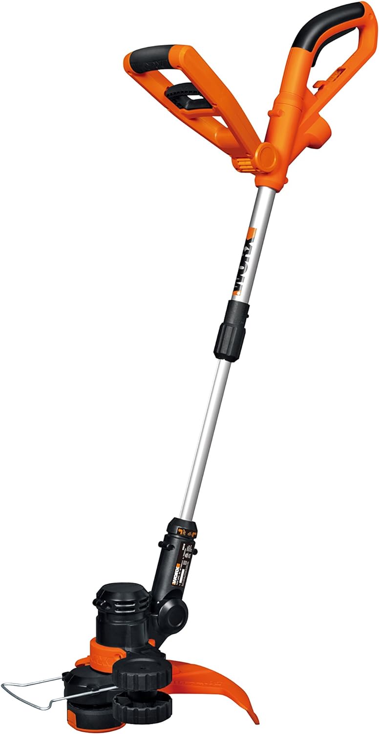 WORX WG118E Rasentrimmer 550W/ 2-in-1 Gerät: Auch als Rasen Schneider verwendbar – Inkl. Zusatzhandg