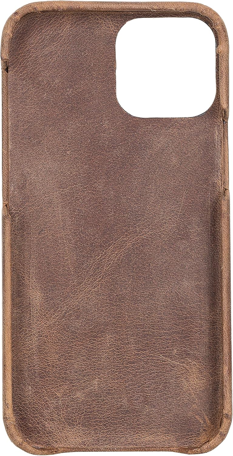 Solo Pelle Lederhülle kompatibel für iPhone 13 Mini in 5.4 Zoll abnehmbare Hülle (2in1) inkl. Karten